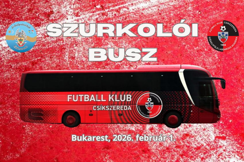 Szurkolói busz Bukarestbe