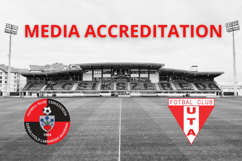 Sajtóakkreditáció az FK Csíkszereda–Aradi UTA mérkőzésre