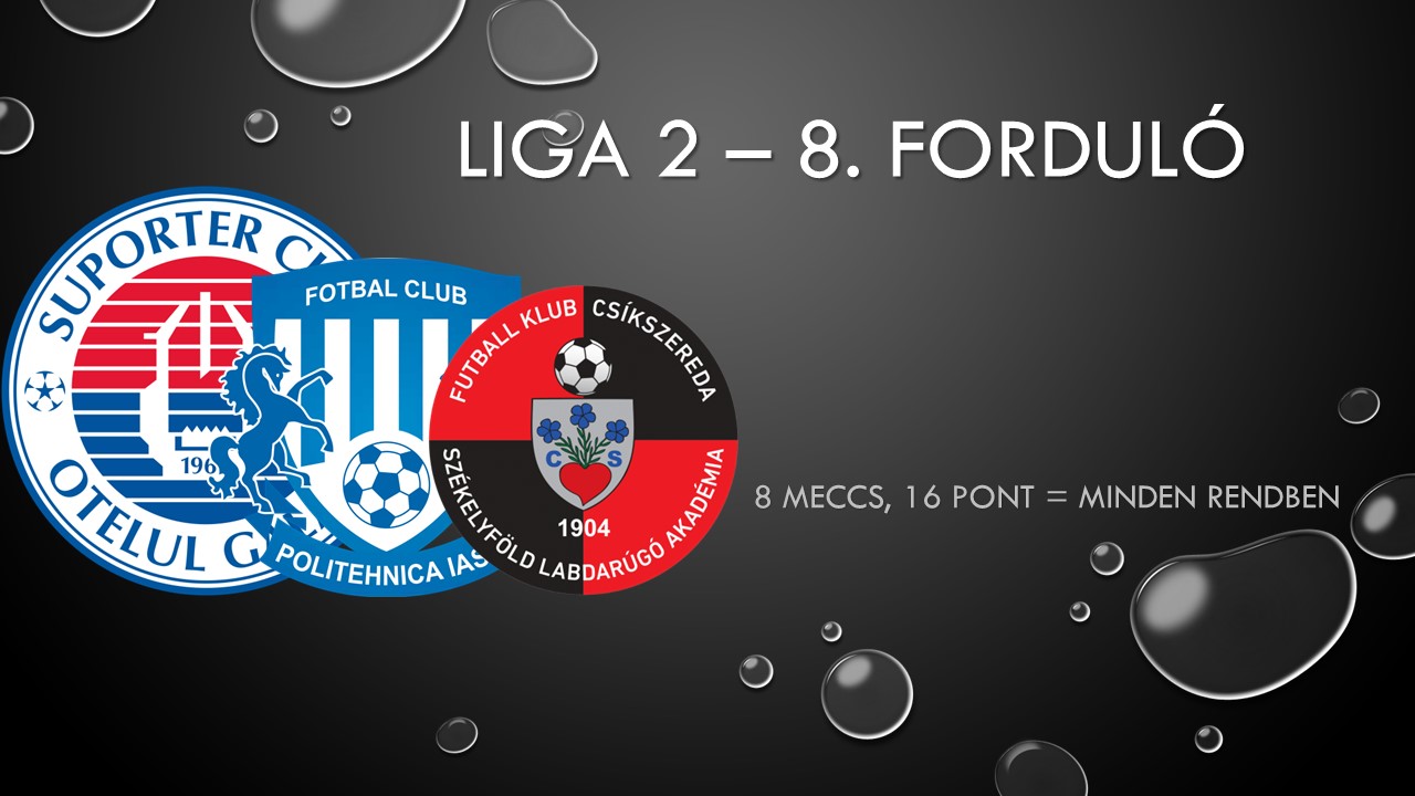 Liga 2│ 8 meccs, 16 pont